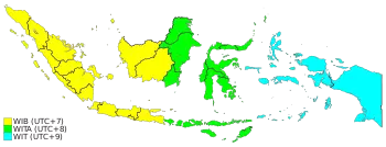 pembagian zona waktu Indonesia